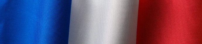 a close up of the colors of the flag of france